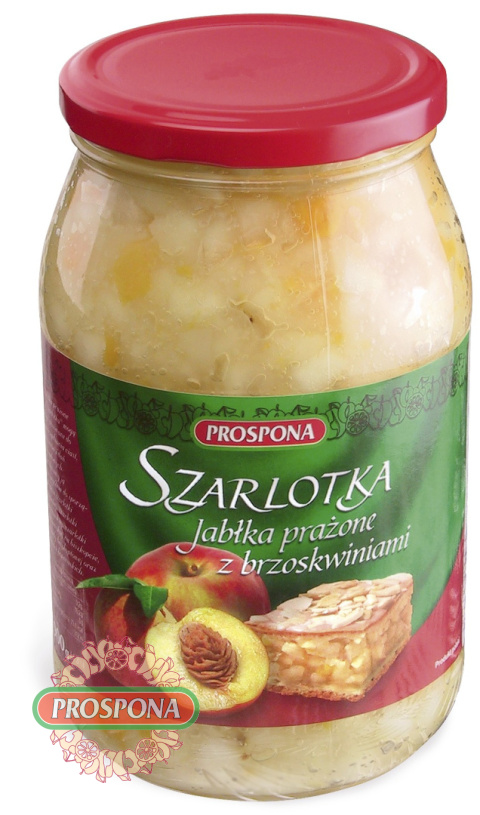 "Szarlotka" Jabłka prażone z brzoskwinią 900 g